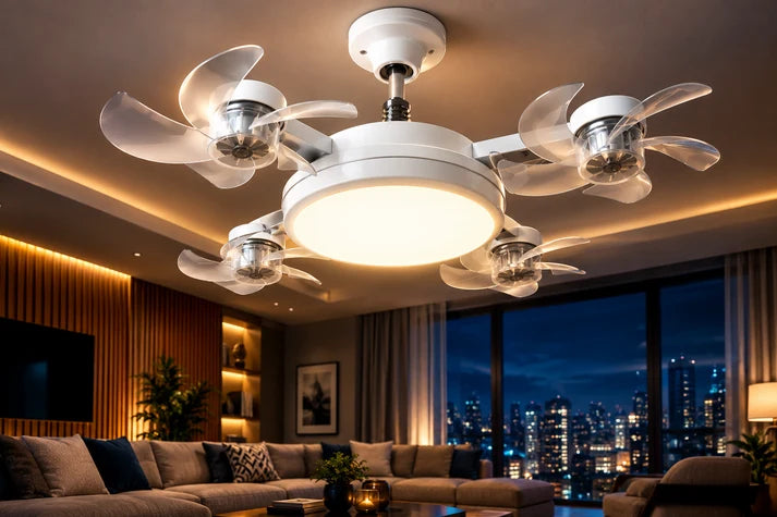 AeroLuz™ 2 en 1 — Ventilador de Techo con Luz LED